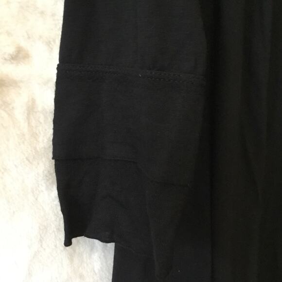 Max Studio Black Open-Front Cardigan - Picture 4 of 13